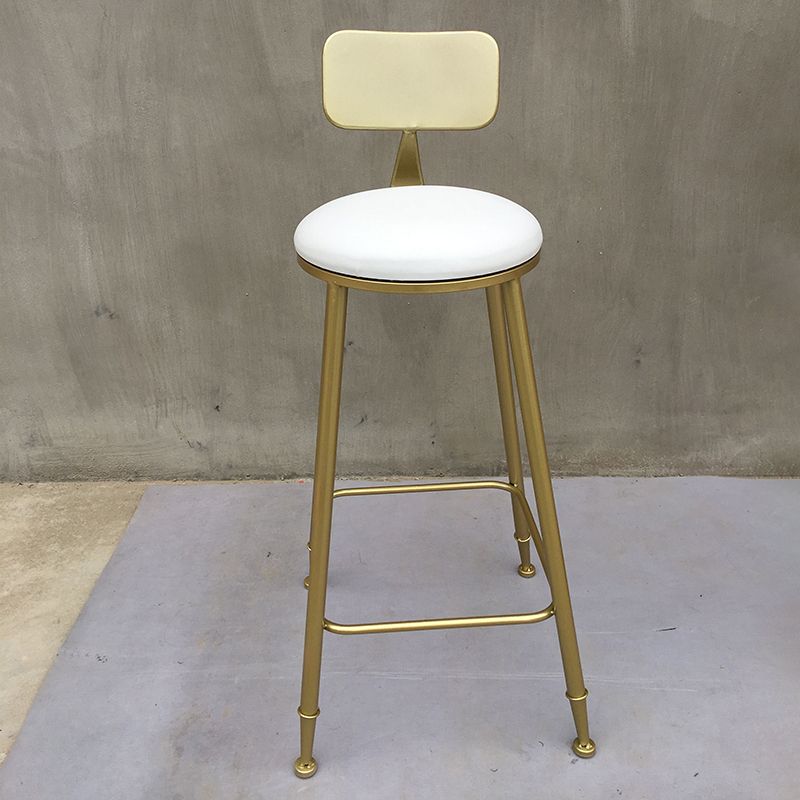 Modern Round Pub Table Set 1/2/3 Pieces Bar Table with Metal Stools