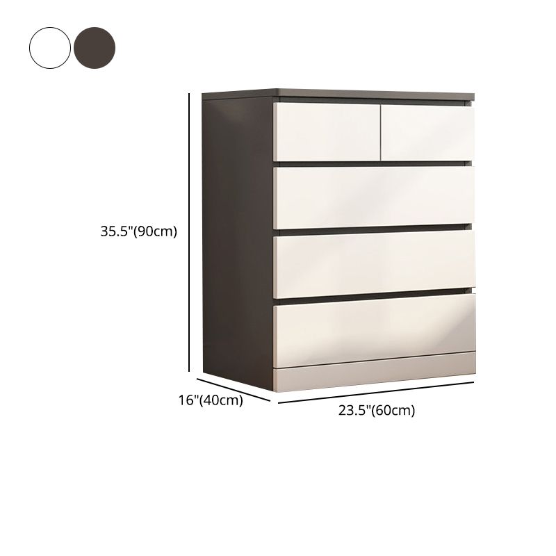Modern Rectangle Accent Chest with 3/4/5/6 Drawers Chest 23.62" Long