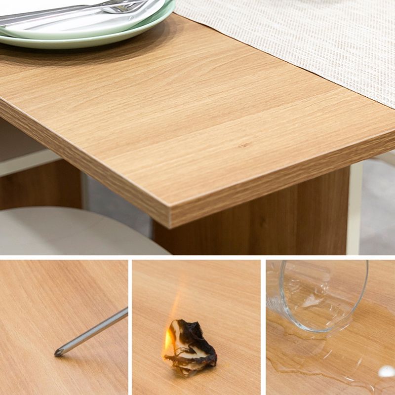 47'' Foldable Artificial Wood Table Modern Rectangle Table (only table)