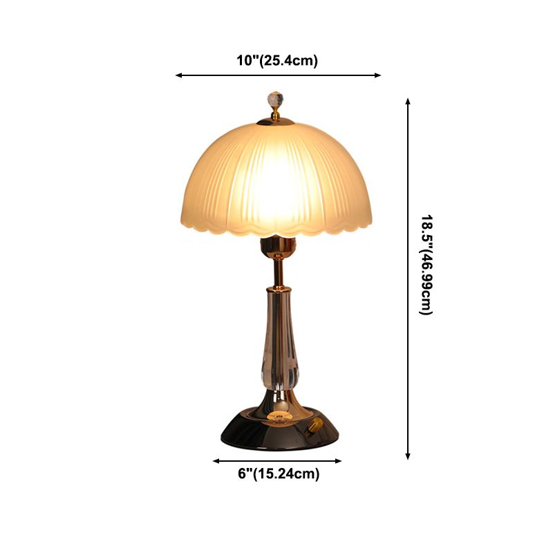 Scandinavische eenvoudige tafellamp moderne stijl glazen bureaulamp voor studeerkamer woonkamer
