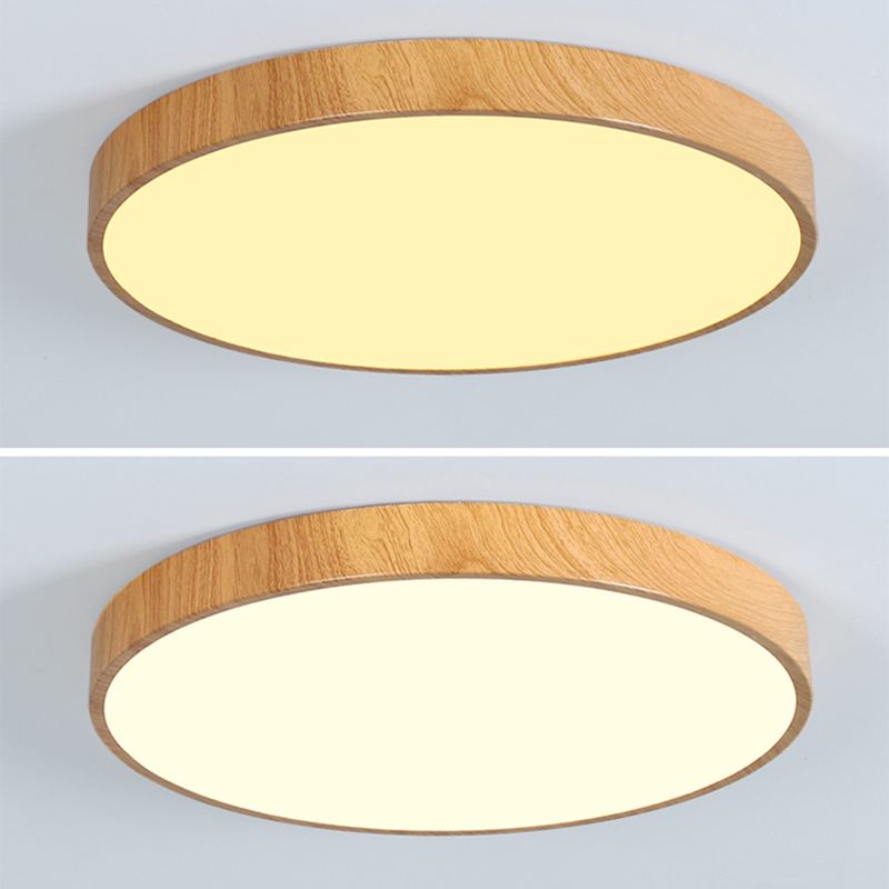Montaje empotrado LED circular de color de registro en luz de techo de hierro forjado de estilo conciso moderno para sala de estar