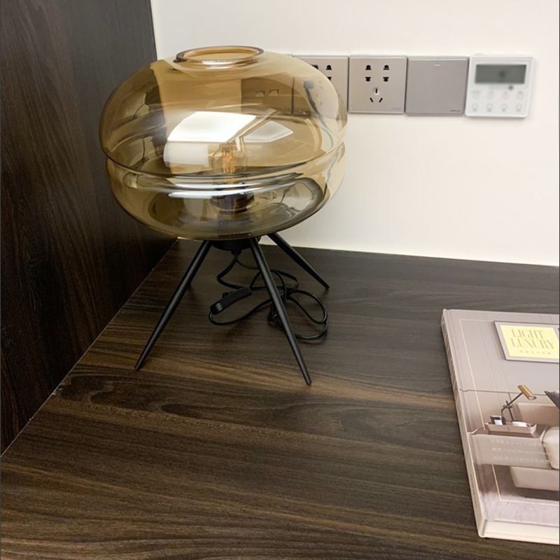 Modern Style Table Lamps with Glass Shade for Drawing Room Kid's Bedroom