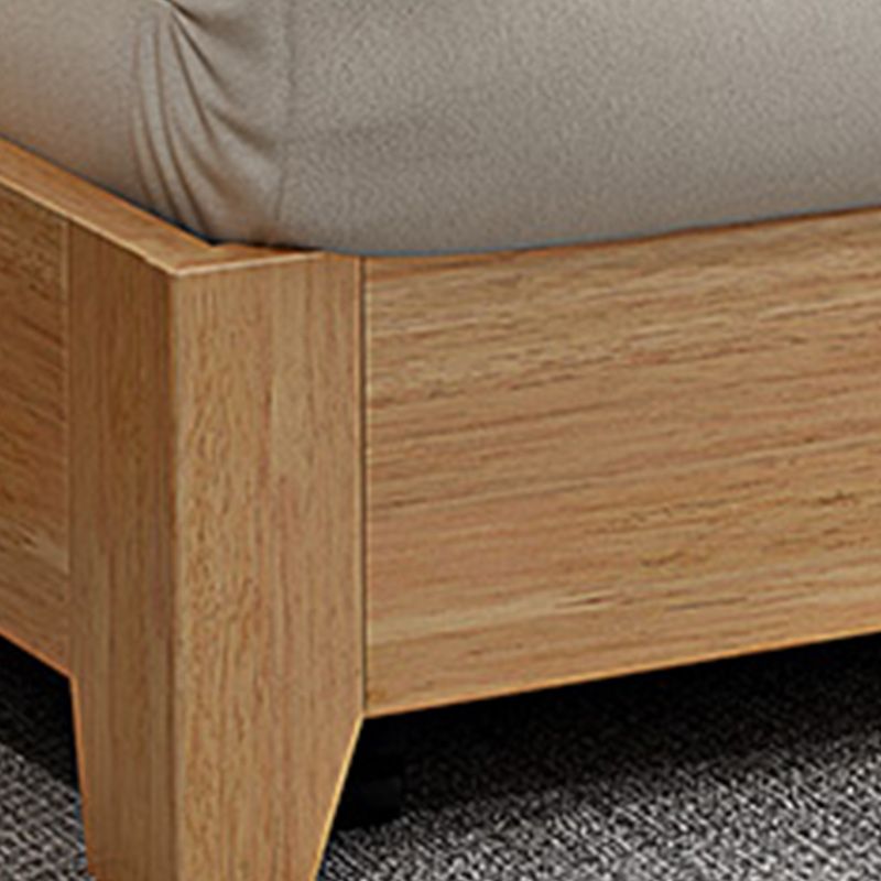 Scandinavian Beige Futon Sleeper Sofa Armless Futon and Mattress