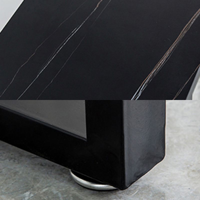 Contemporary Bar Dining Table Indoor Rectangle Bar Table with Iron Base