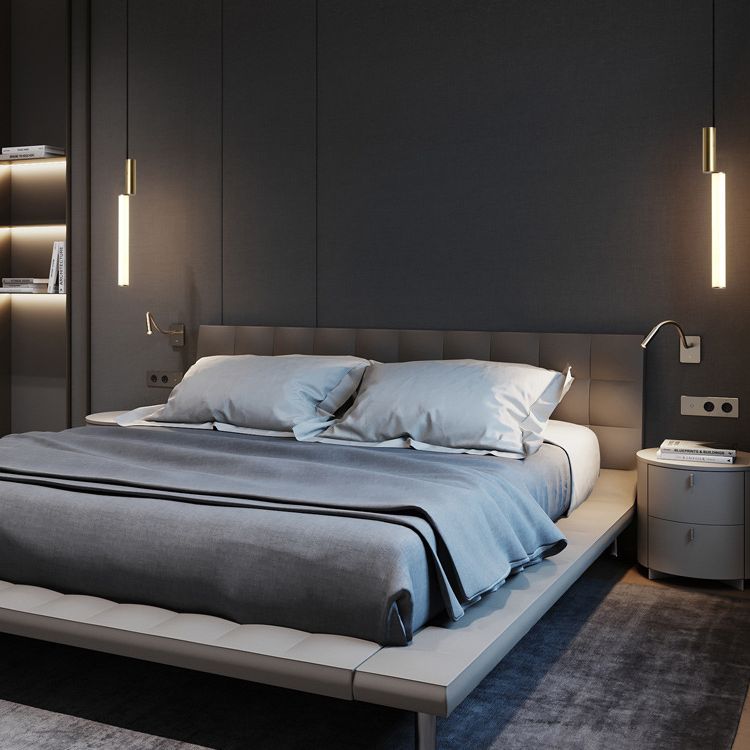 Péndulo de cabecera en forma de palo Acrílico ACRYLIC SIMPLE LED LELLING PRITING EN ORO