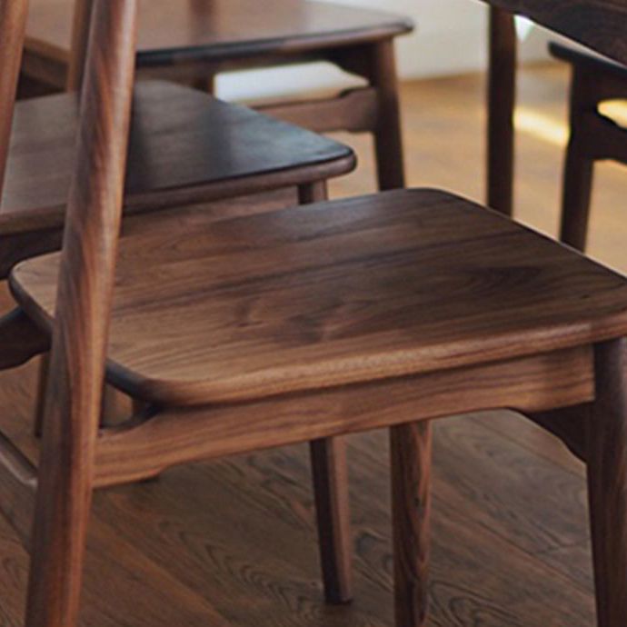 Traditional Style Solid Wood Dining Set with Traditional Height Table and 4 Legs Base