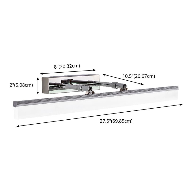 Contemporary Simplicity Rectangle Wall Mounted Lights Acrylic Wall Mounted Lamp for Bathroom
