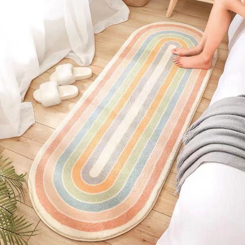 Multicolor Bedroom Rug Relaxing Geometric Printed Indoor Rug Synthetics Anti-Slip Easy Care Area Carpet