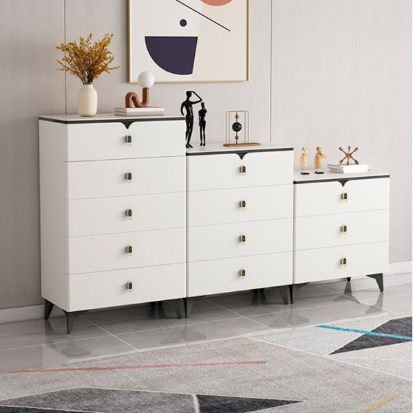 Contemporary Storage Chest Stone Dresser with 3/4/5/6/8 Drawers , 15.6 Inch Width