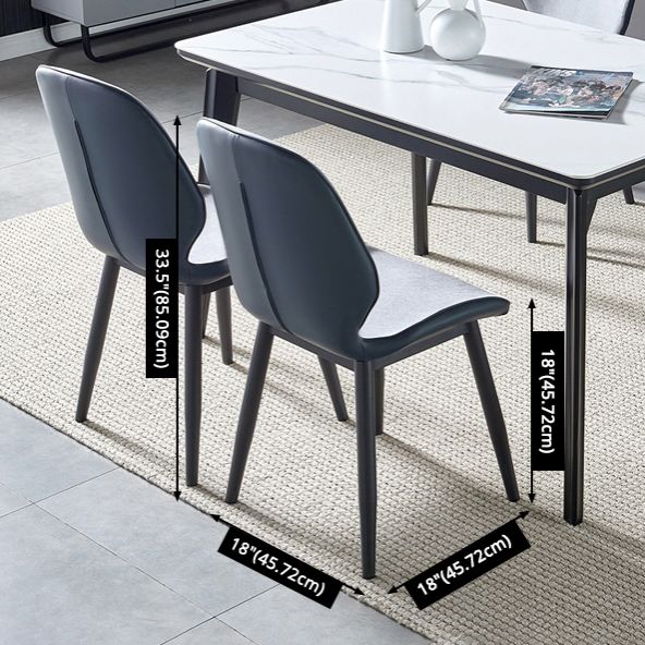 Fixed Sintered Stone Top Kitchen Table Set with 4 Legs Base Dining Furniture for Home