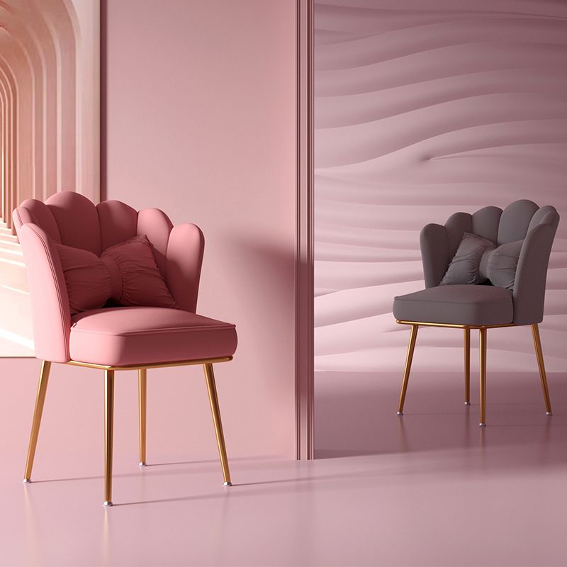 Silla de comedor tapizada de estilo escandinavo, silla individual con respaldo sólido para el hogar