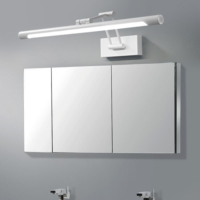 Single Modernism White Bathroom Vanity Light LED Bath Bar for Bedroom