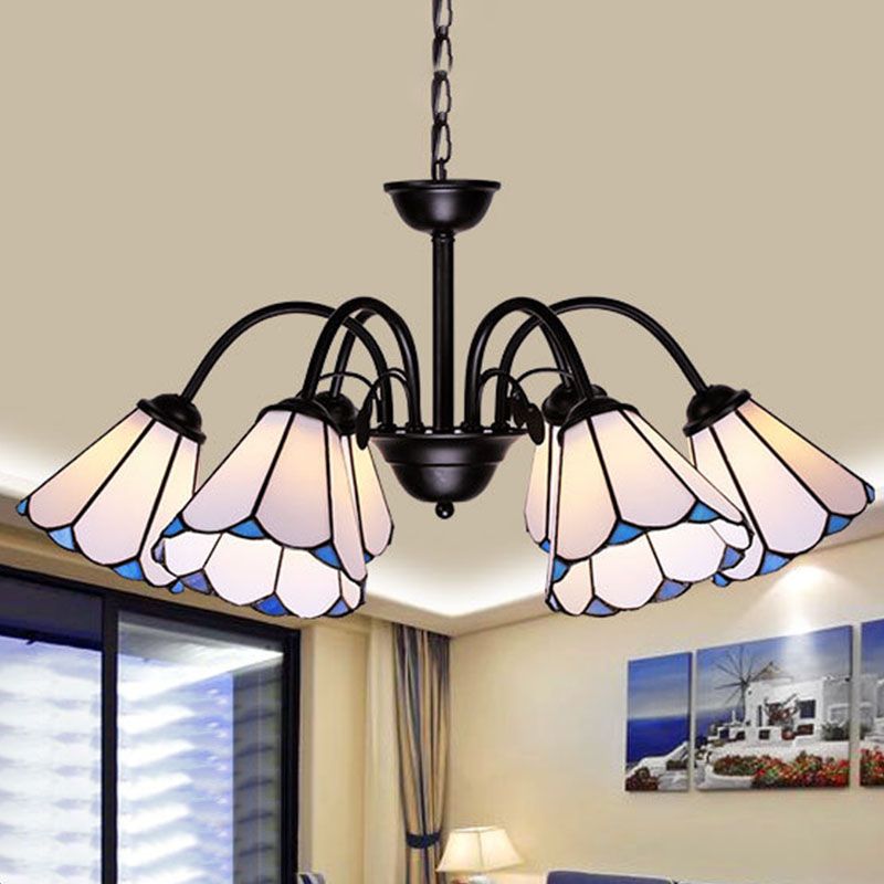 6/8 LUMIÈRES CONICAL CHANDELIER ÉCLAIR