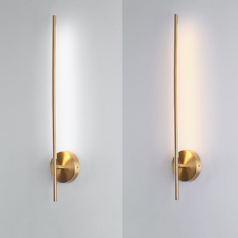 1-Light Modern Wall Lights Metal Linear Wall Mounted Lamps for Bedroom