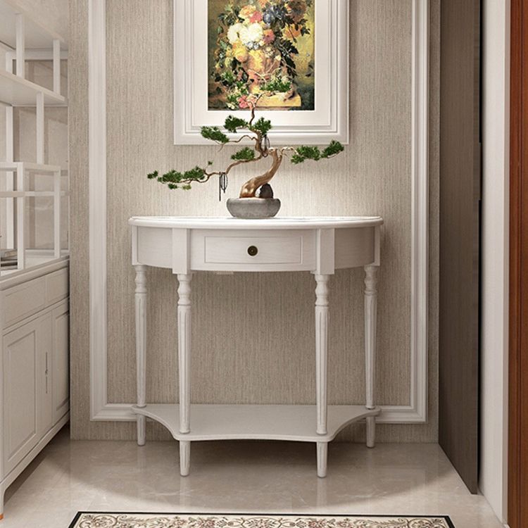 Mid-Century Modern Console Table Wooden Accent Table for Hall