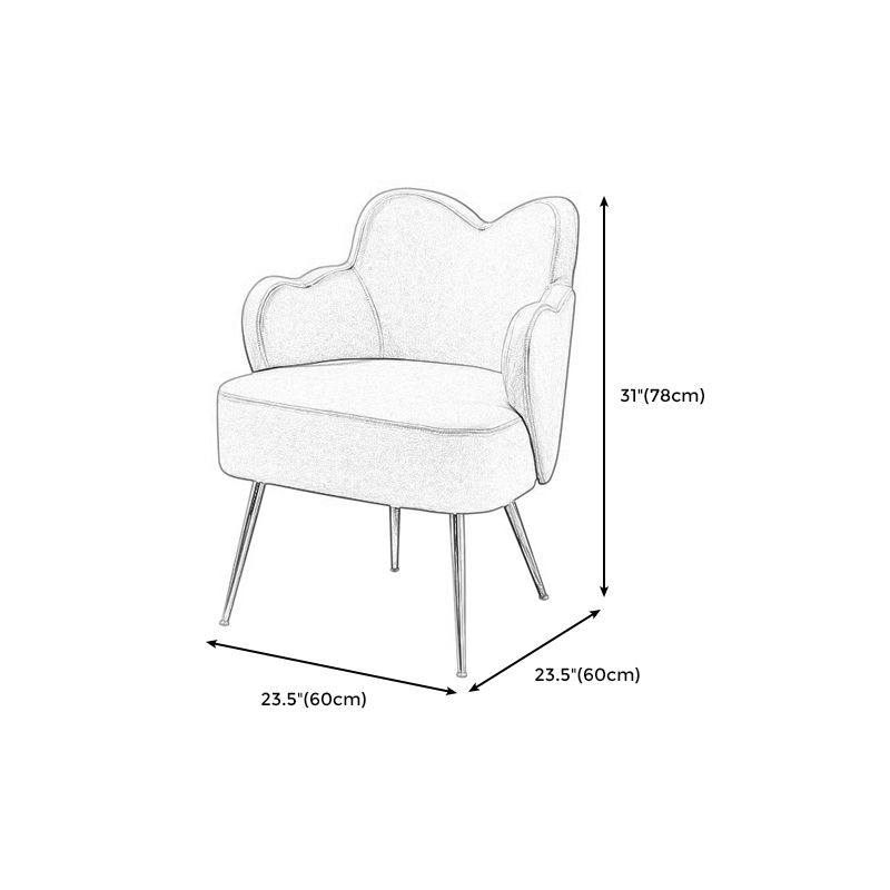Arms Included Chair 23.6" L X23.6"W X30.7"H Basic Four Legs Chair