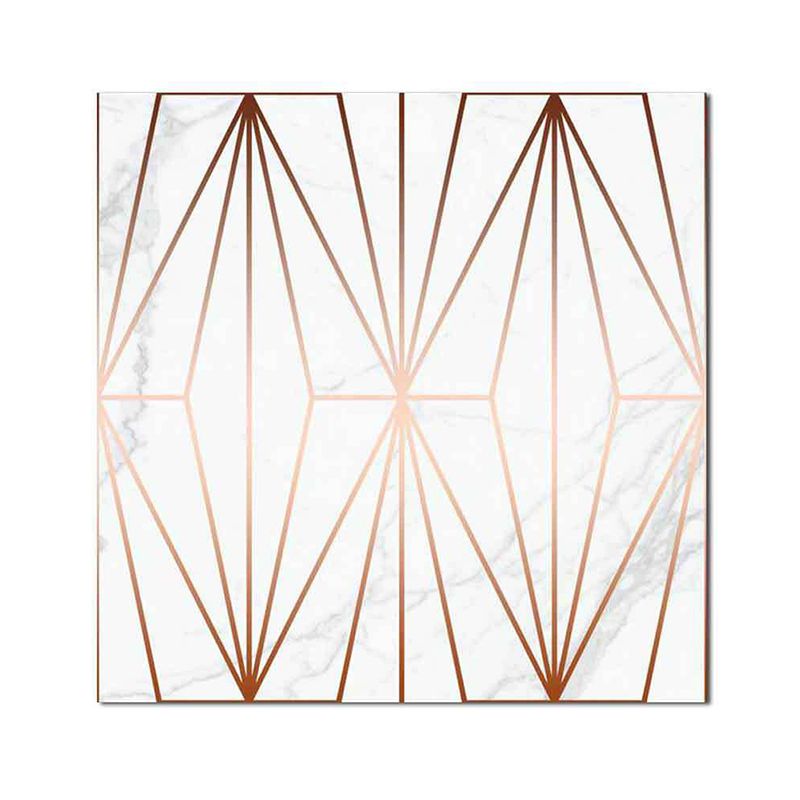 Minimalist Diamond Wallpaper Panels Coffee Kitchen Stick On Wall Decoration, 8' x 8"