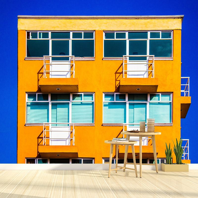 Dubai City Architectural Mural Modern Minimalist Decorative for Meeting Room