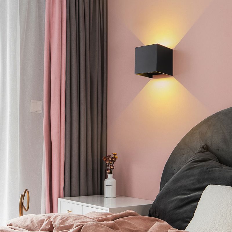 Modern Style Geometry Shape Wall Sconce Metal Multi Light Wall Lighting for Bedroom