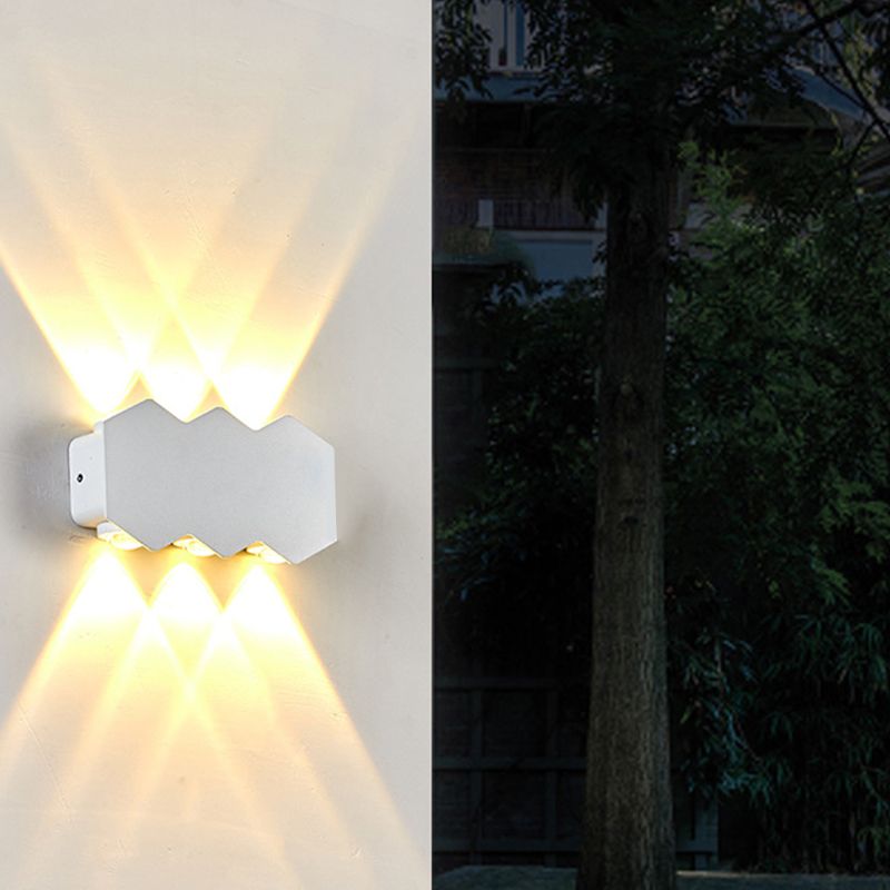 Illuminazione a parete diamanta in stile moderno lampada in metallo sconce per esterno