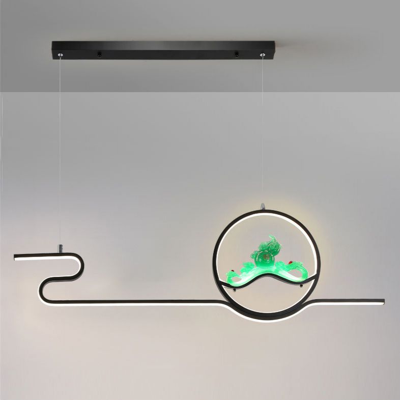 Estilo contemporáneo Luces de isla lineal Luces de metal 2 Lighting Lighting Lighting Accesorios