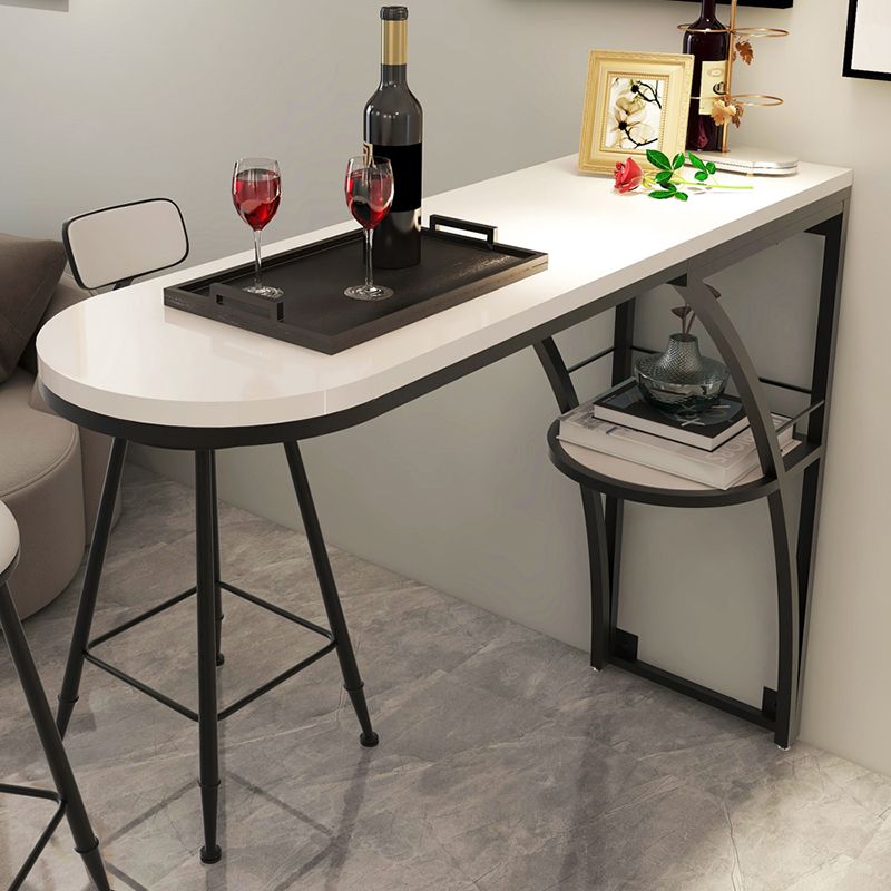 Modern Rectangle Wood Counter Table 1/3 Pieces Bar Table Set for Living Room