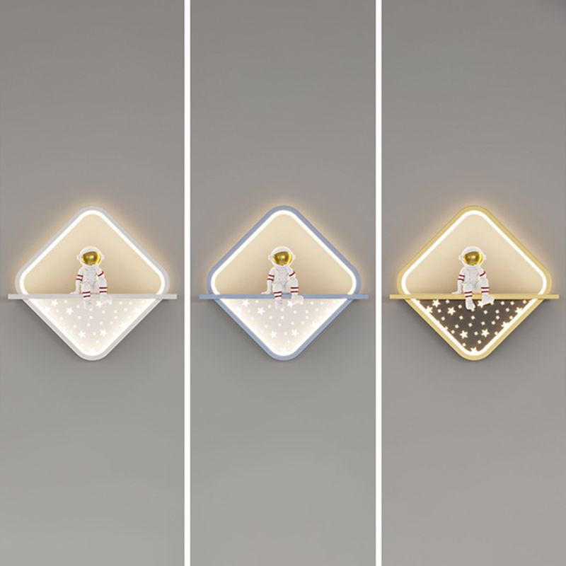 Cartoon LED Wall Mount Light Children Wall Light with Acrylic Shade for Bedroom