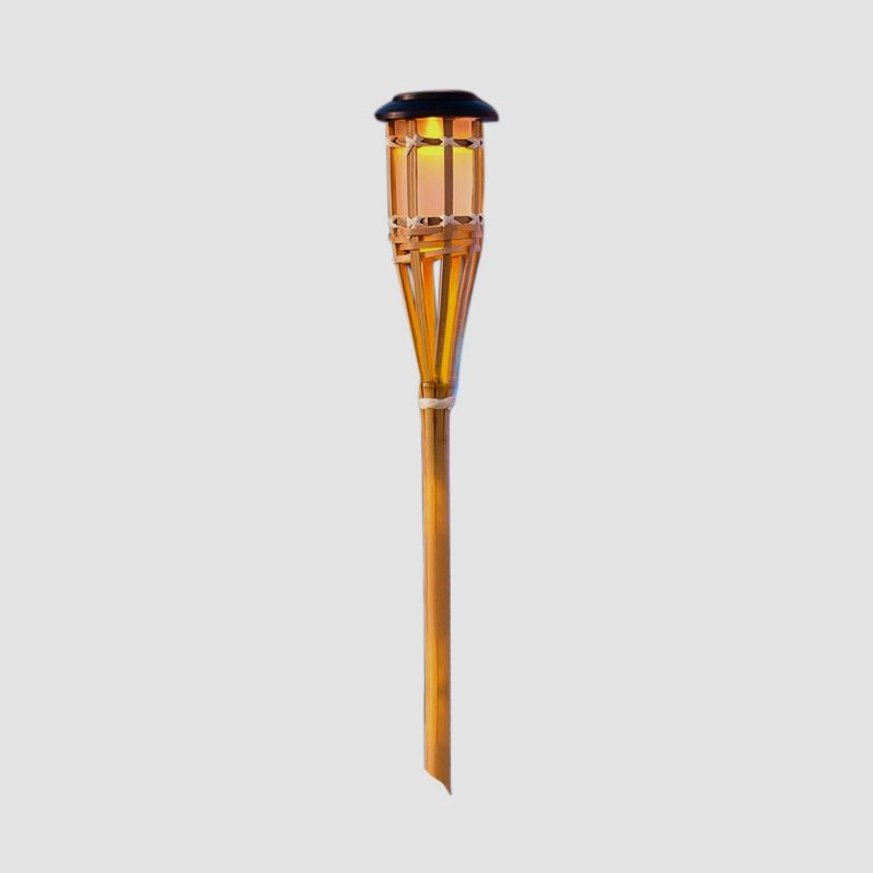 Torch Shaped Courtyard LED Lawn Light Decorative Solar Landscape Lighting in Warm Light