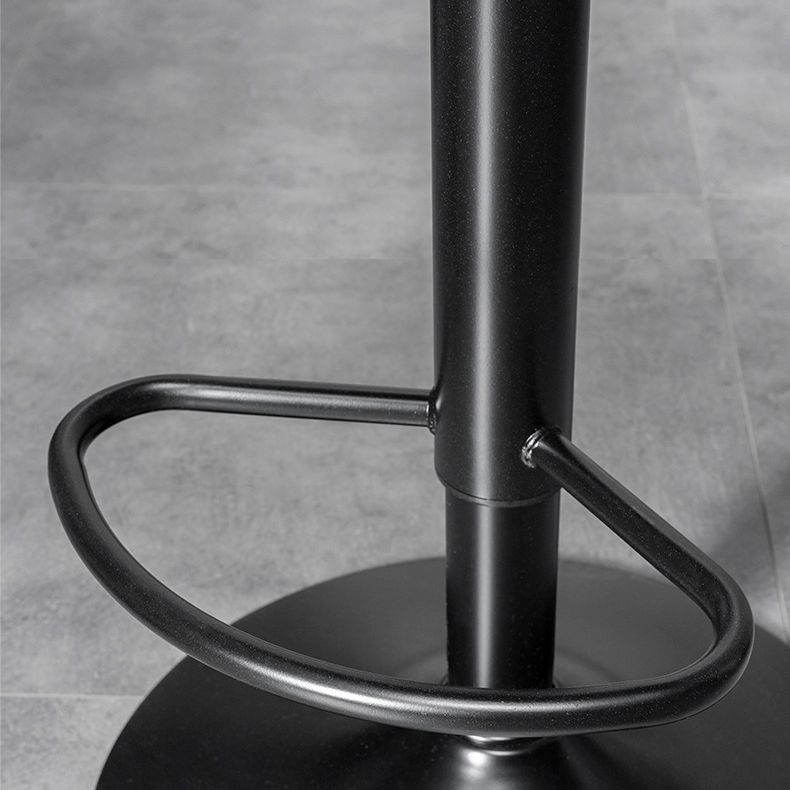 Rotation and Lifting Barstool Industrial Style Leather Seats Bar Stool for Bar Counter