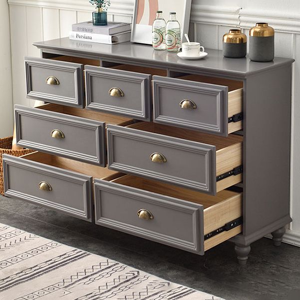 Contemporary 13.7" Wide Storage Chest 6 Soft-Close Drawers Chest