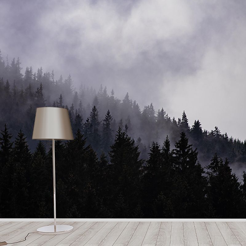 Contemporary Photography Forest Wall Mural Wallpaper Sleeping Room Wall Art