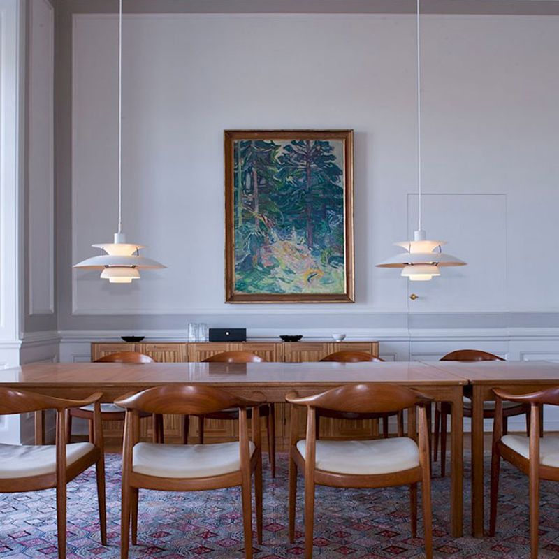 Éclairage pendentif en couches nordiques Métal 1