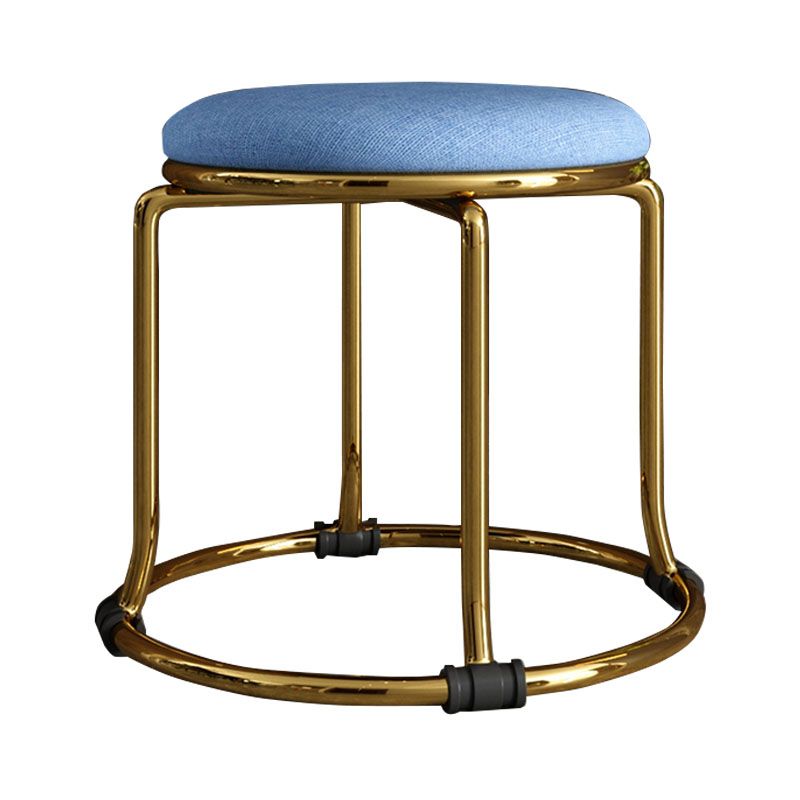 Fabric Standard Stool Modern Style Simple Household Round Stool