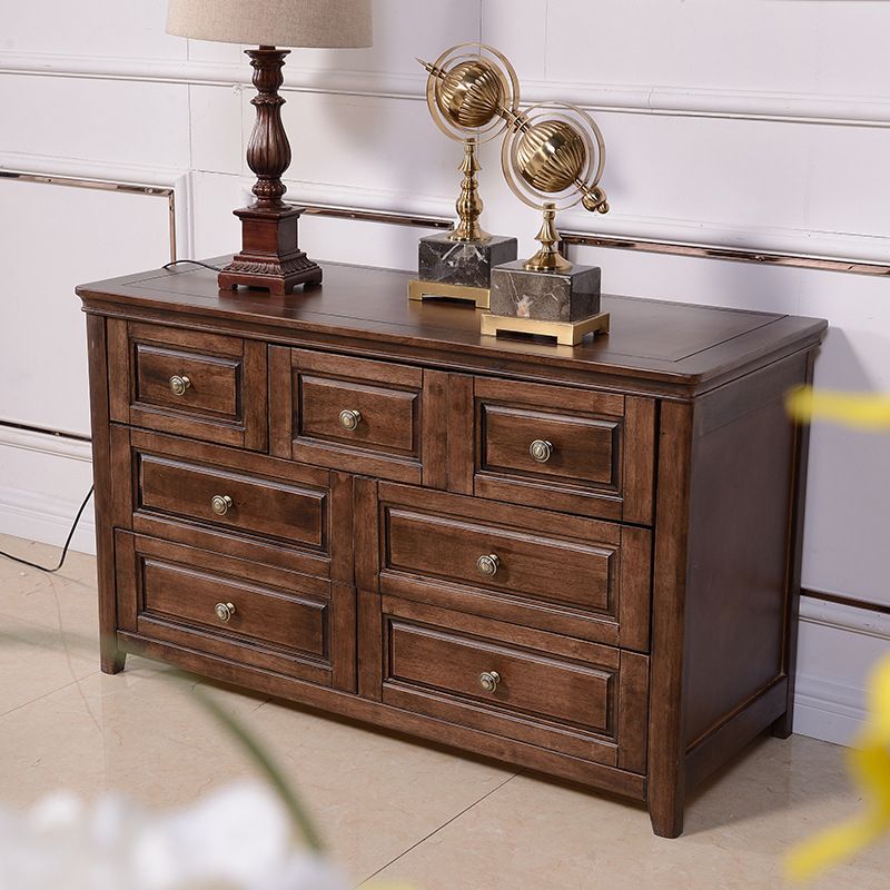 Traditional Dresser Solid Wood Storage Chest with 4/6/7 Drawers