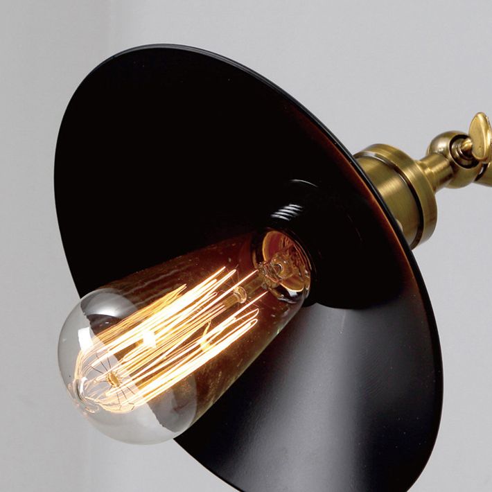 Industrial Style Wall Sconce Metal 1 Light Sconces for Living Room