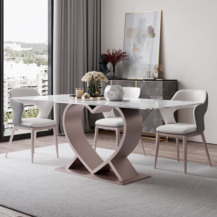 Designer Style Sintered Stone Top Dining Set Rectangle 1/4/6/7 Pieces Dining Table Set