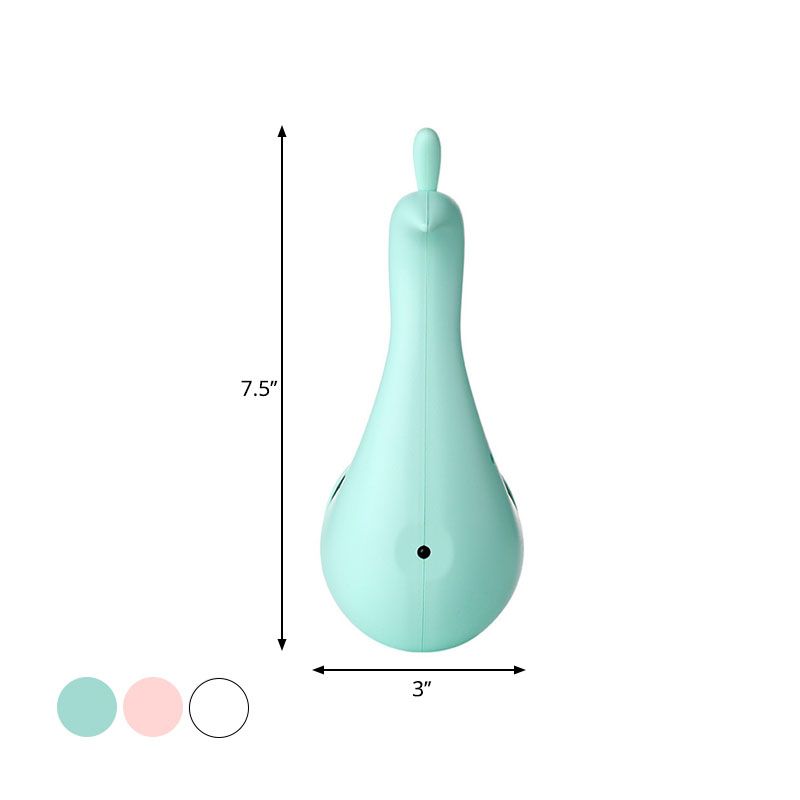 Pink/Green/White Peacock Wall Lighting Modern Stylish Plastic LED Sconce in Multi-Colored Light