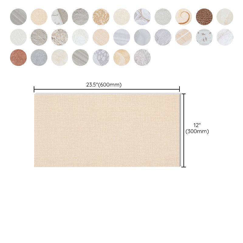 Modern Peel and Stick Tile Ceramic Single Tile Rectangular Peel & Stick Mosaic Tile