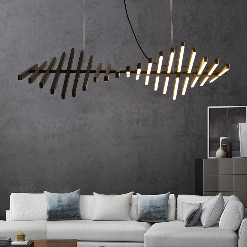 Modern LED Island Light Multi Lights Island Hanging Light with Acrylic Shade