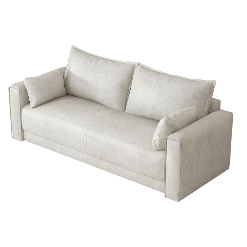 Standard Genuine Leather and Faux Leather Down Fill Sponge Loveseat