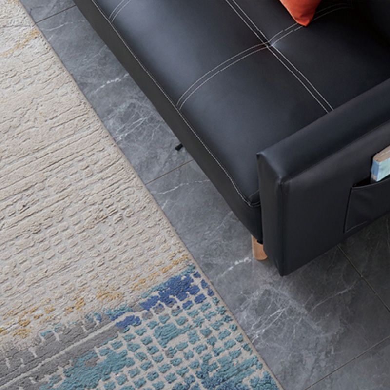 Leather and Wood Sofa Leather Sofa Seating Cushions for Apartment