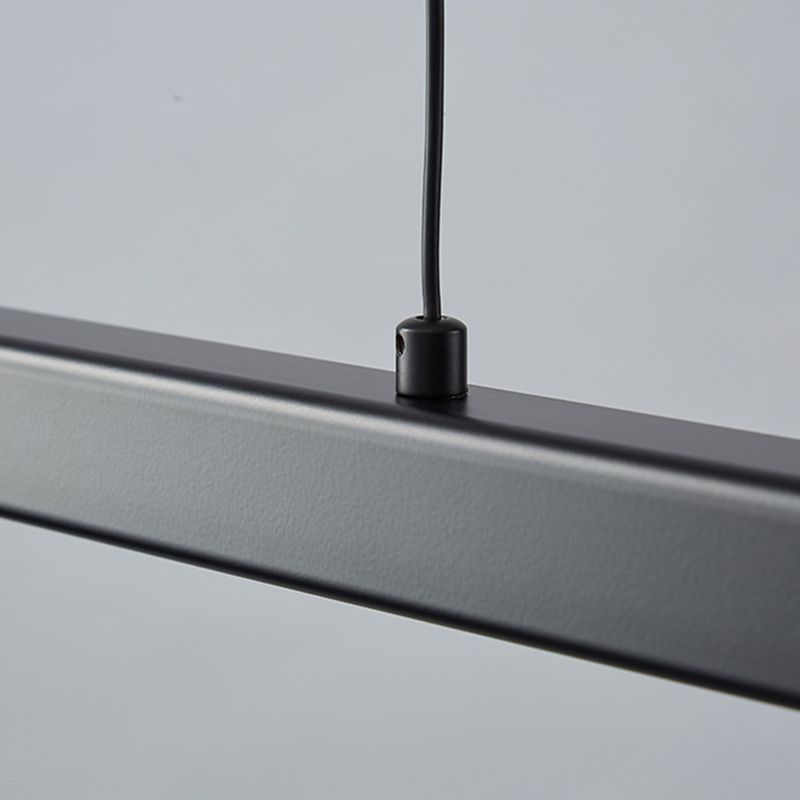 LED Long Linear Island Light Nordic Modern Dining Room Pendant Light Fixture