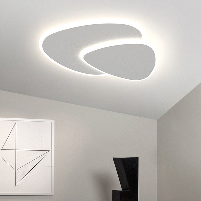 Stone Flush Mount Light Fixtures Acrylic Minimalist Flush Mount Ceiling Light for Bedroom