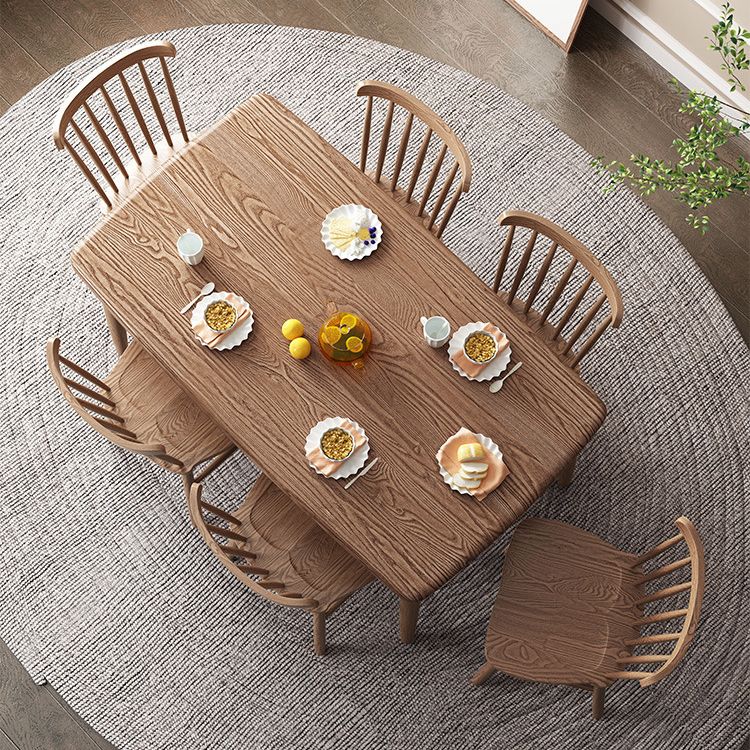 Modern Wood Dining Table Set 1/2/5/7 Pieces Dining Set for Home Use