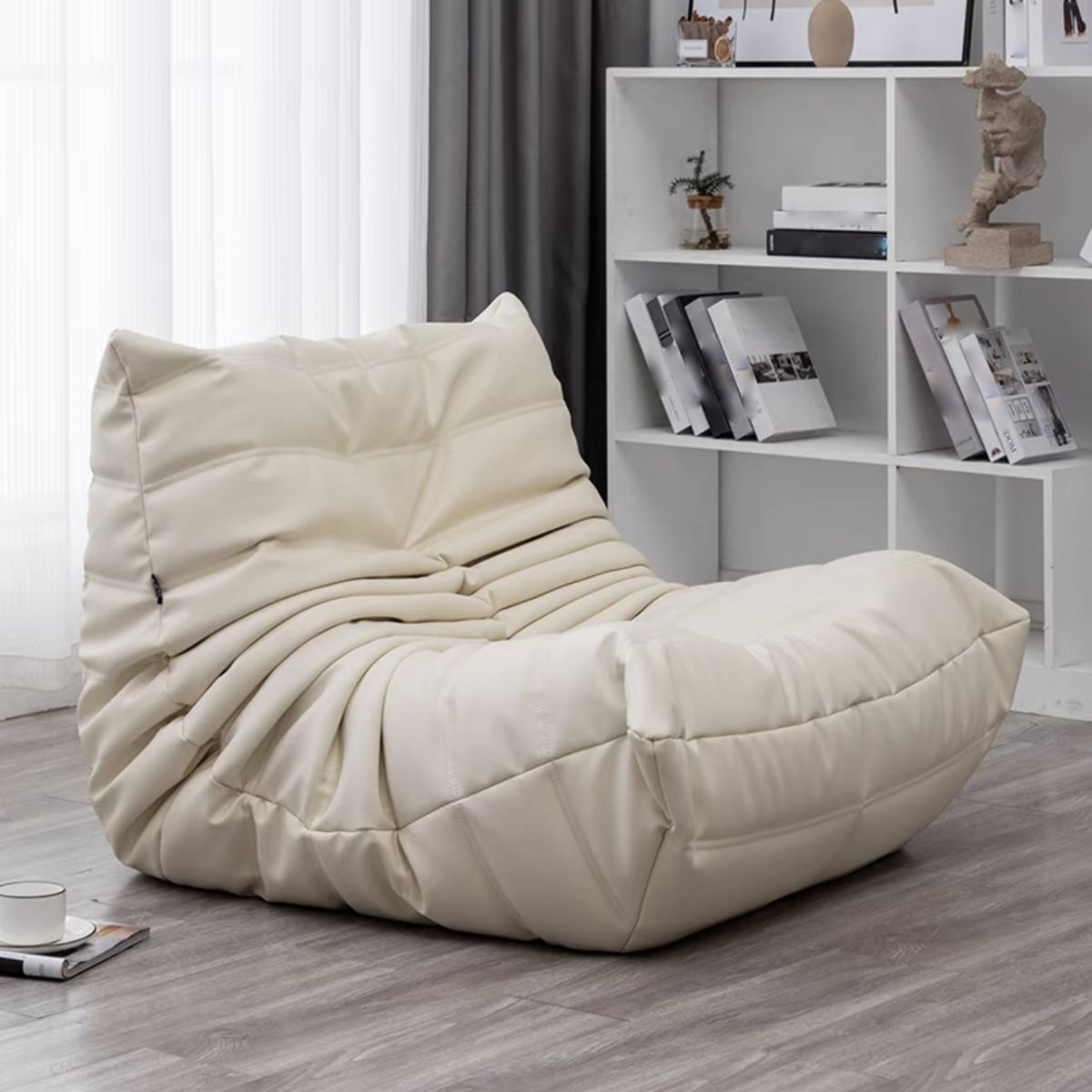 Modern Style Handless Imitation Leather Cushioned Parsons Chair