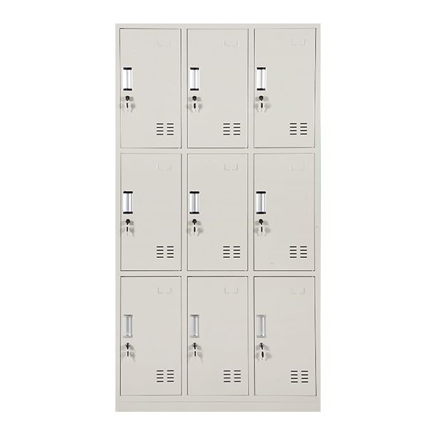 Gray Hinged Wardrobe Closet Contemporary Steel Wardrobe Cabinet