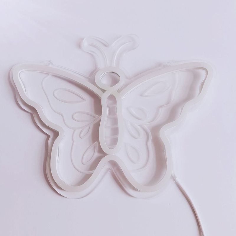 Cartoon Shape Plastic Festive Lighting Decorative White LED Wall Night Light for Bedroom