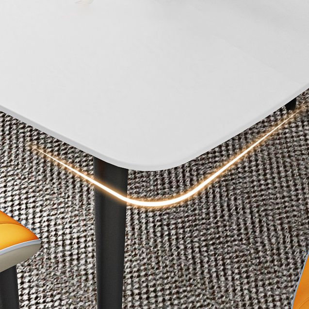 Sintered Stone Dining Table Industrial Dining Room Table for Kitchen