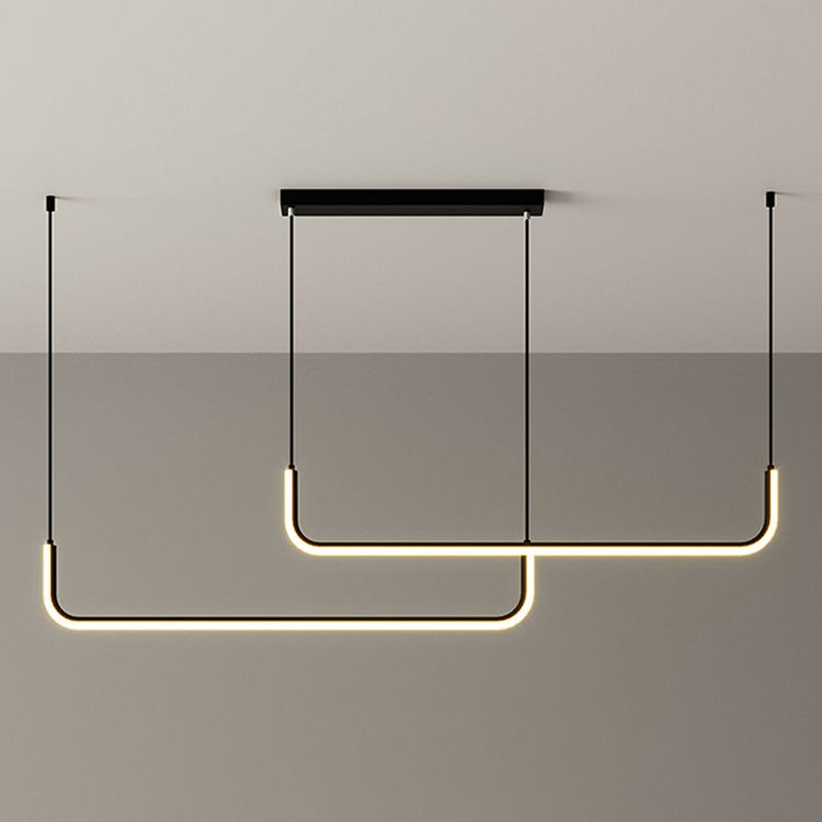 LED MODERNE LED LEIL SIMPLE SIMPLE PRENDANT PRENDANT LEMILTURE POUR LA RABLÈTE