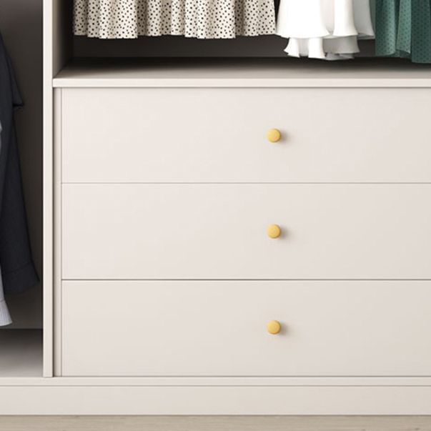 Contemporary Style Wardrobe Armoire Engineered Wood Wardrobe for Home